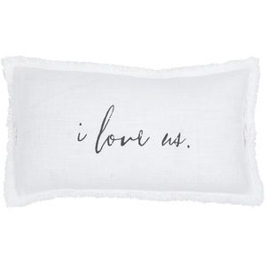 New! I Love Us Santa Barbara Design Studio Face to Face Pillow